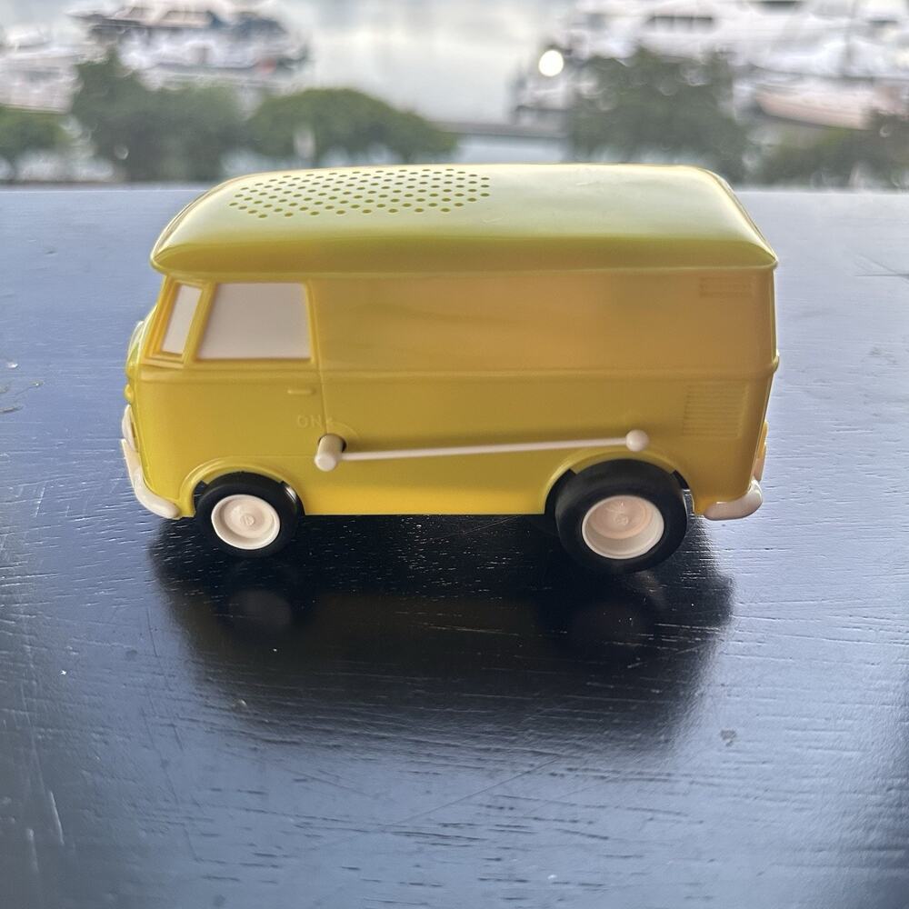 New in box Vintage Deadstock TAMCO Musical Toy Soundwagon VW Van - Yellow (RARE)